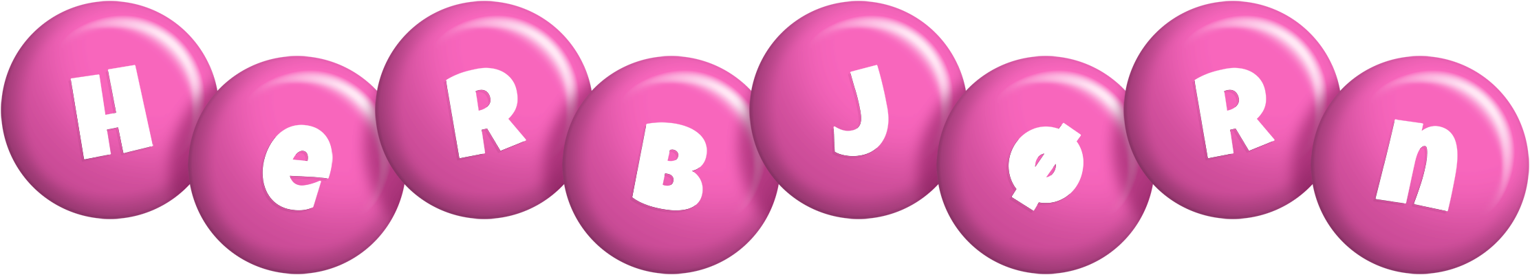 Herbjørn candy-pink logo
