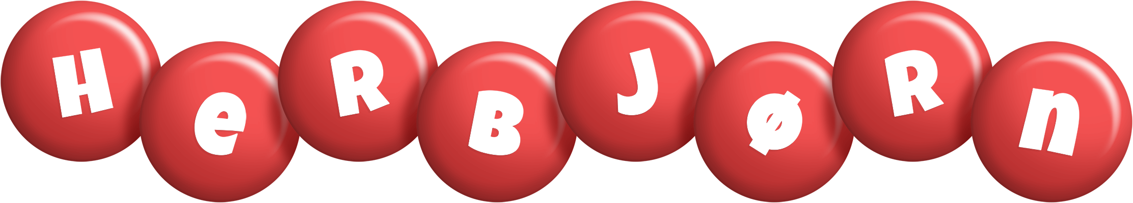 Herbjørn candy-red logo