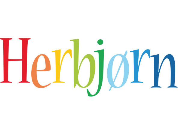 Herbjørn birthday logo