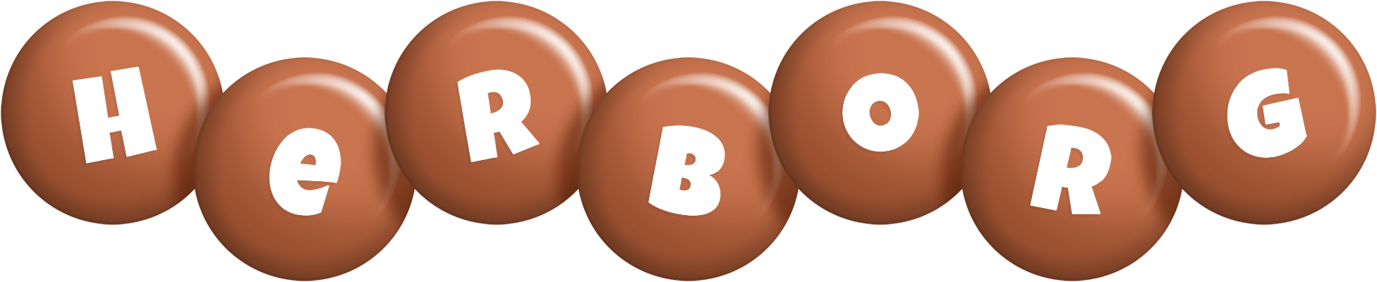 Herborg candy-brown logo