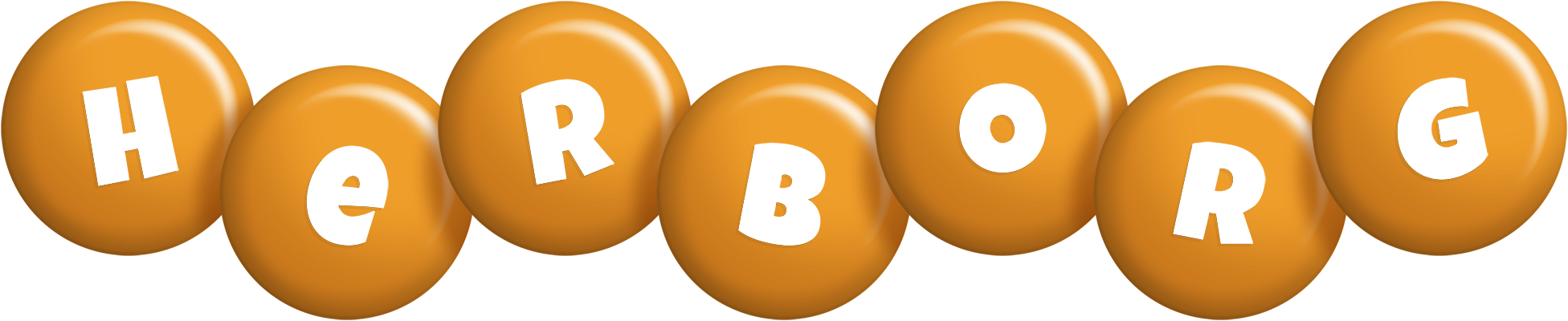 Herborg candy-orange logo