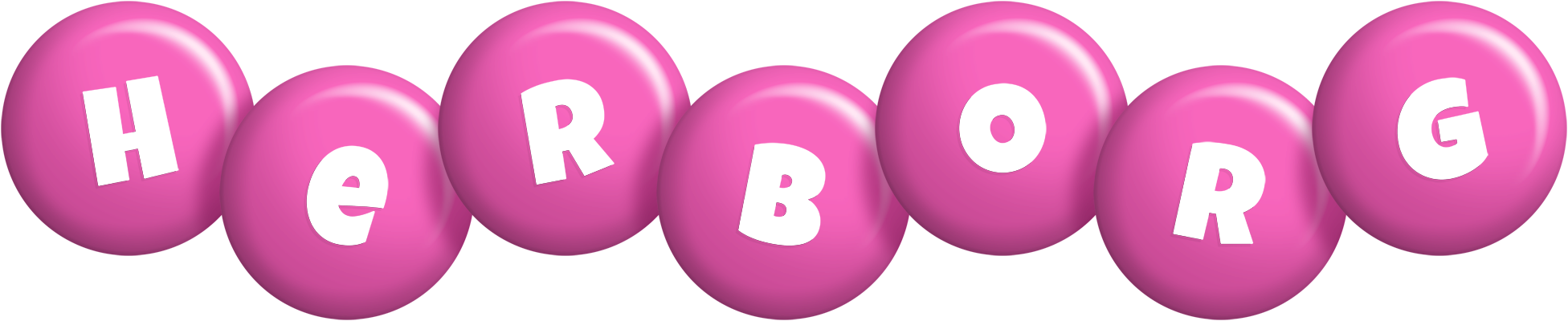 Herborg candy-pink logo