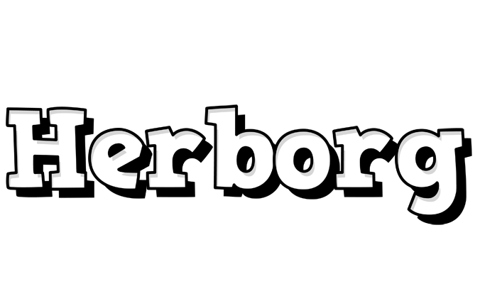 Herborg snowing logo