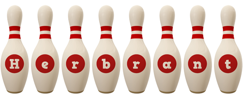 Herbrant bowling-pin logo