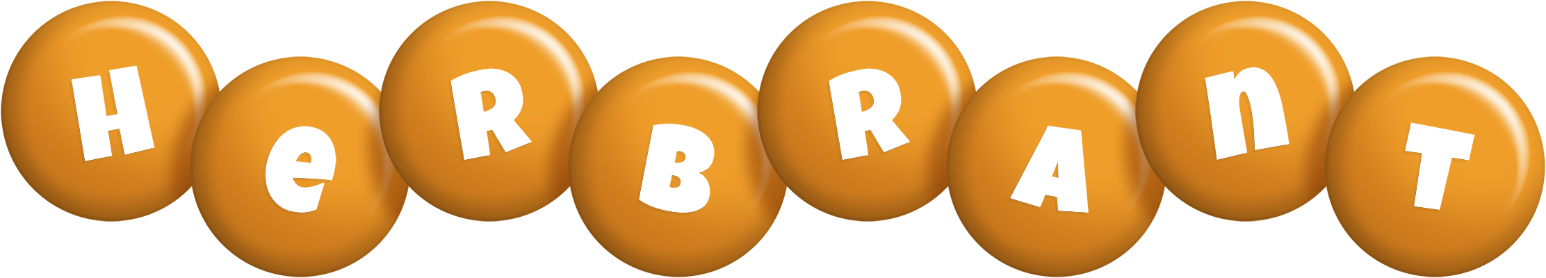 Herbrant candy-orange logo