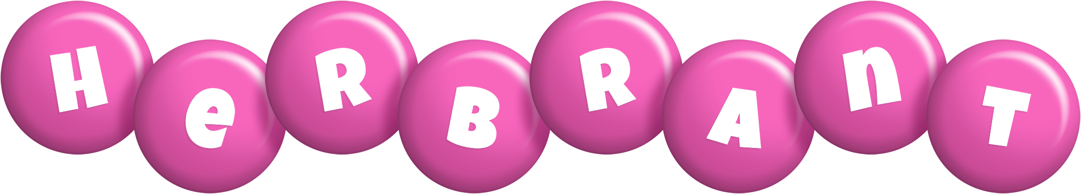 Herbrant candy-pink logo
