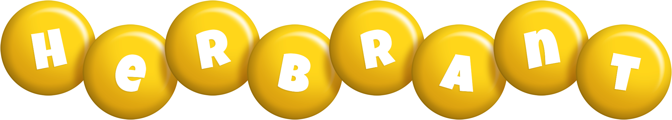 Herbrant candy-yellow logo