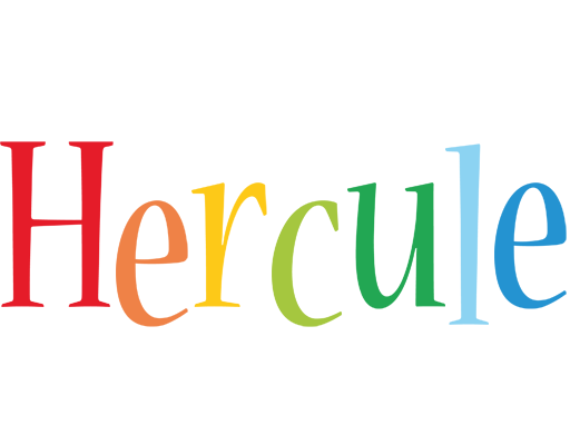 Hercule birthday logo