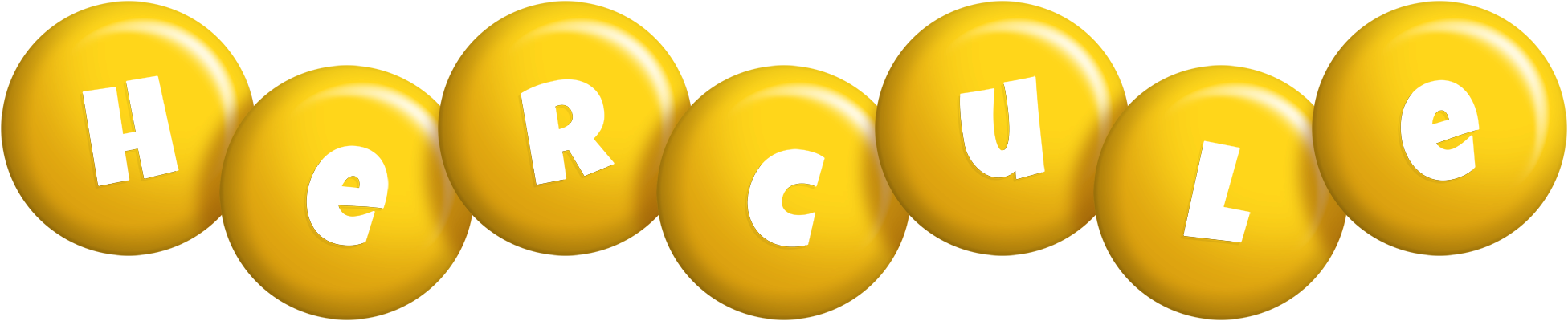 Hercule candy-yellow logo