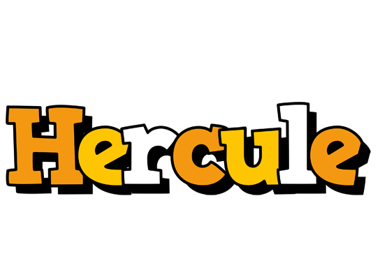 Hercule cartoon logo