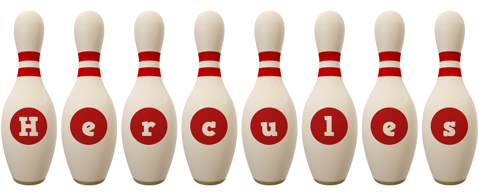Hercules bowling-pin logo