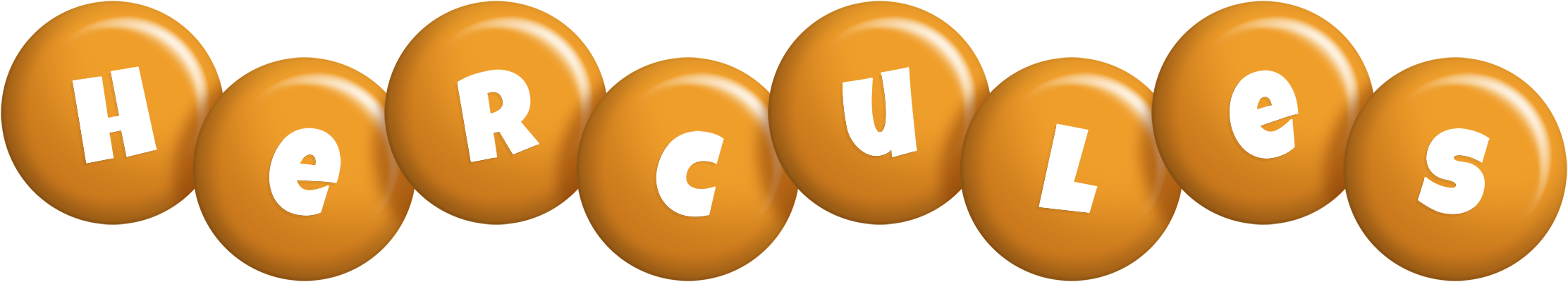 Hercules candy-orange logo
