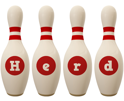 Herd bowling-pin logo