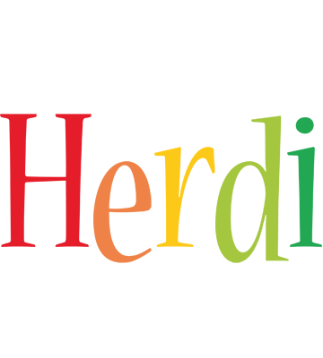 Herdi birthday logo
