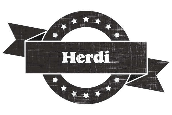 Herdi grunge logo