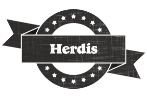 Herdis grunge logo