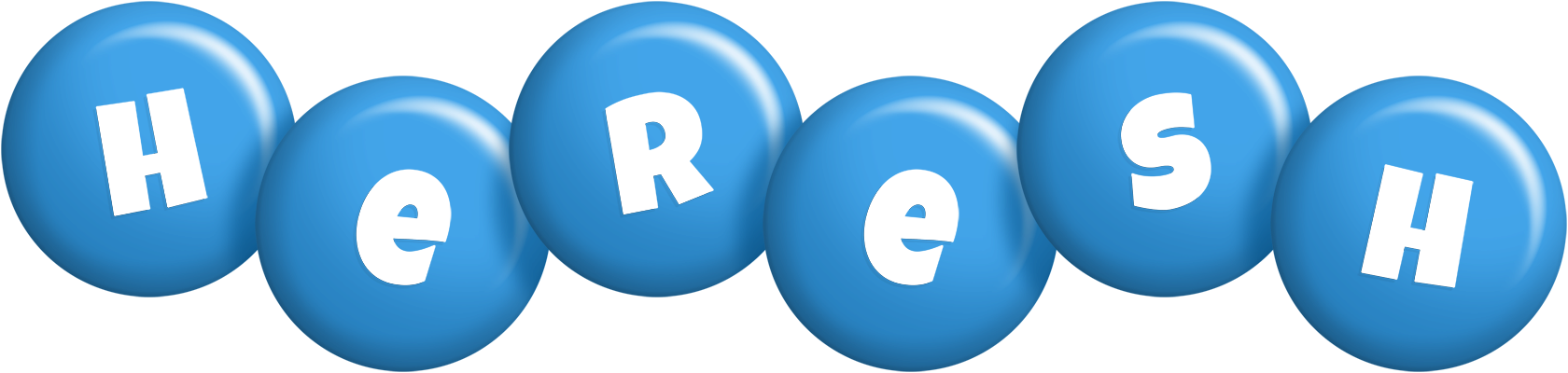 Heresh candy-blue logo