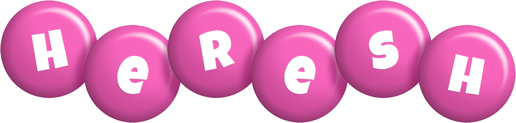 Heresh candy-pink logo