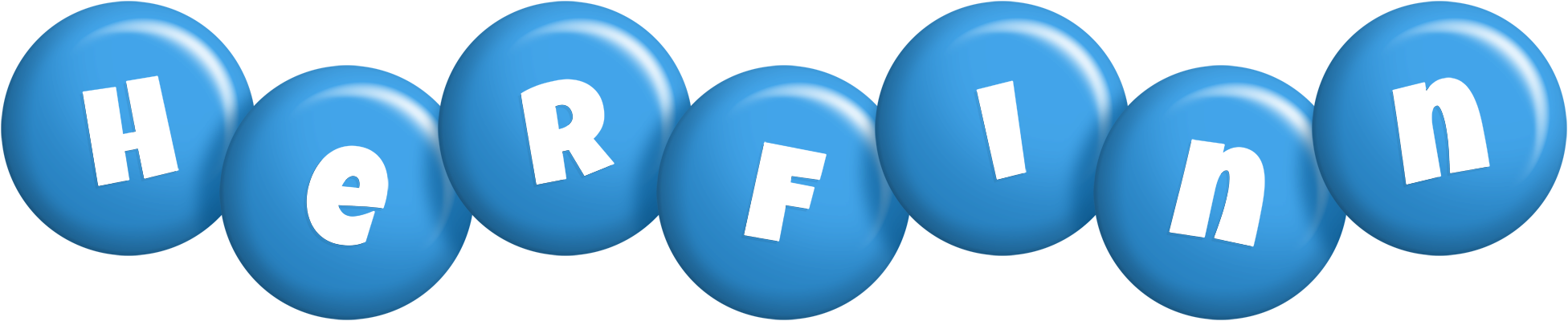 Herfinn candy-blue logo