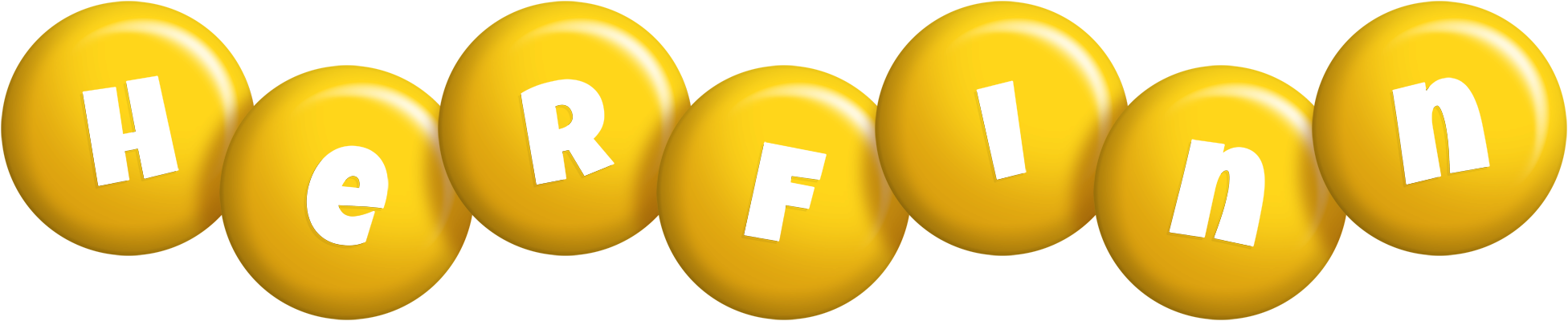 Herfinn candy-yellow logo