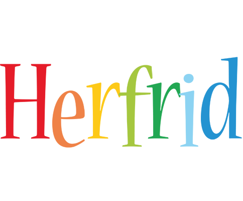 Herfrid birthday logo
