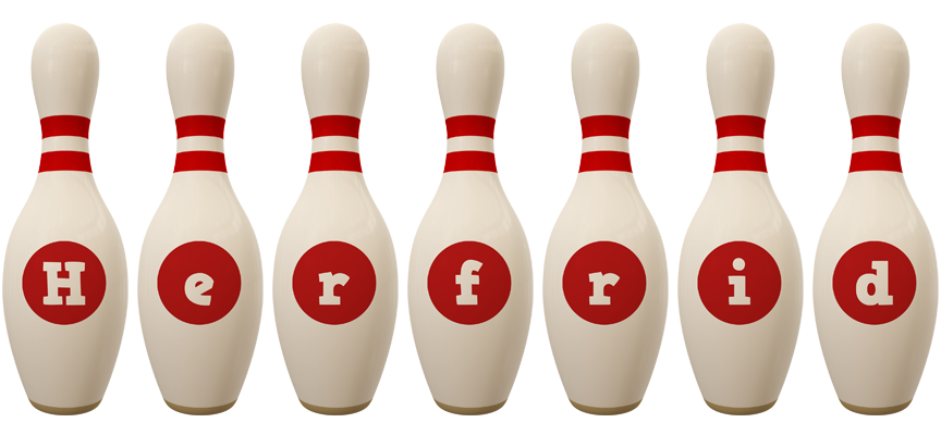 Herfrid bowling-pin logo