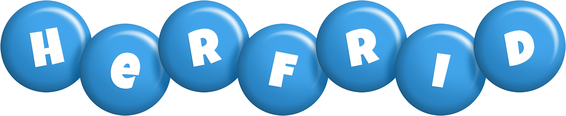 Herfrid candy-blue logo
