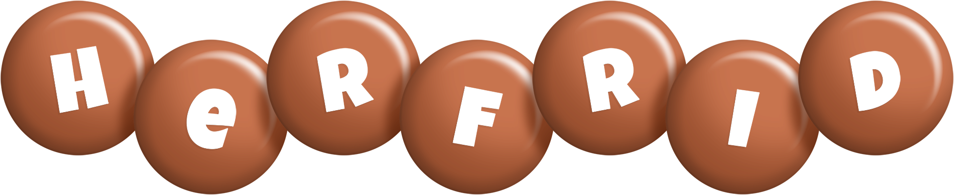 Herfrid candy-brown logo