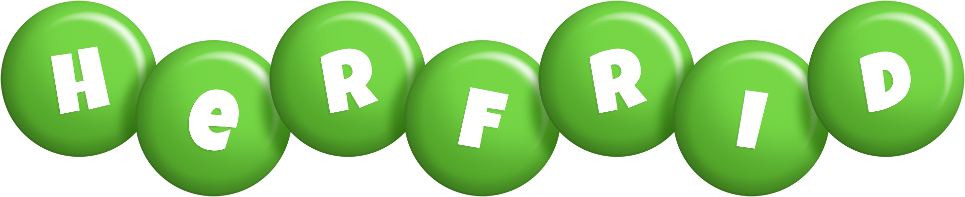 Herfrid candy-green logo