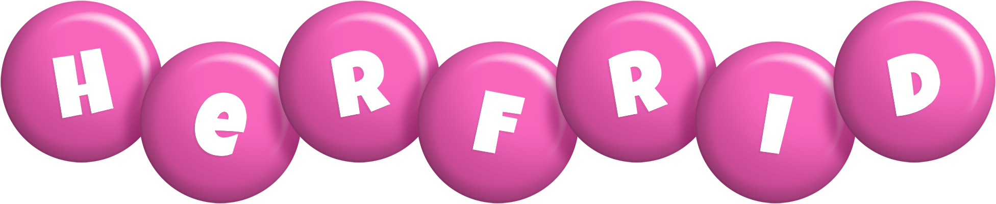 Herfrid candy-pink logo