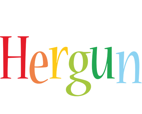 Hergun birthday logo