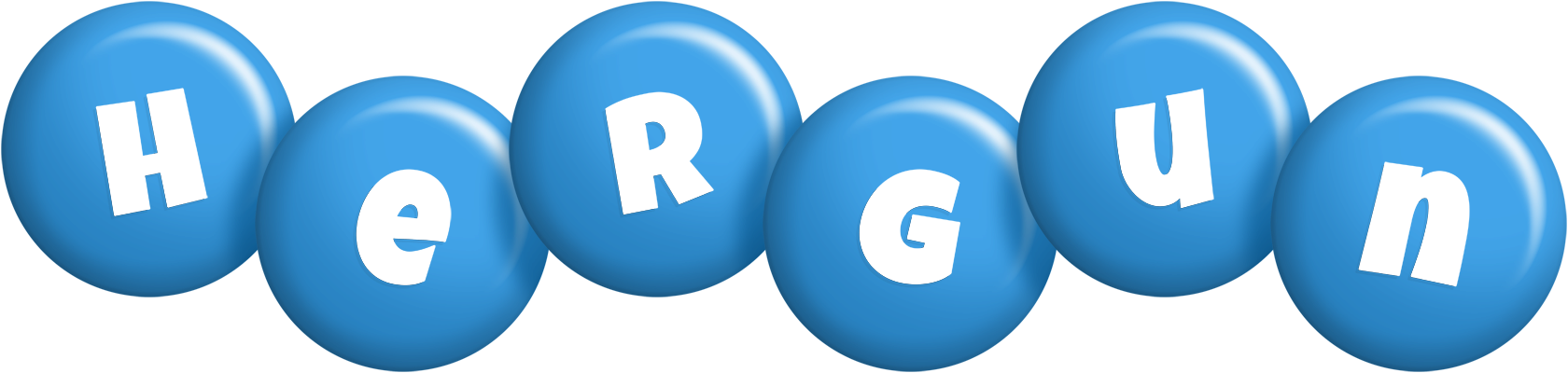 Hergun candy-blue logo