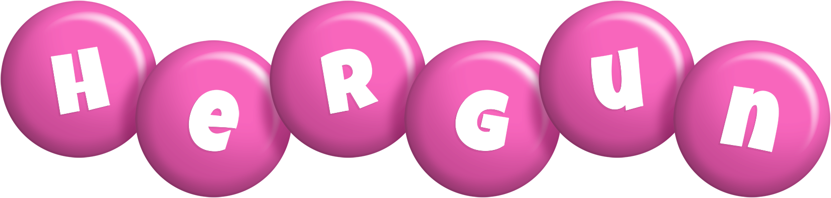 Hergun candy-pink logo