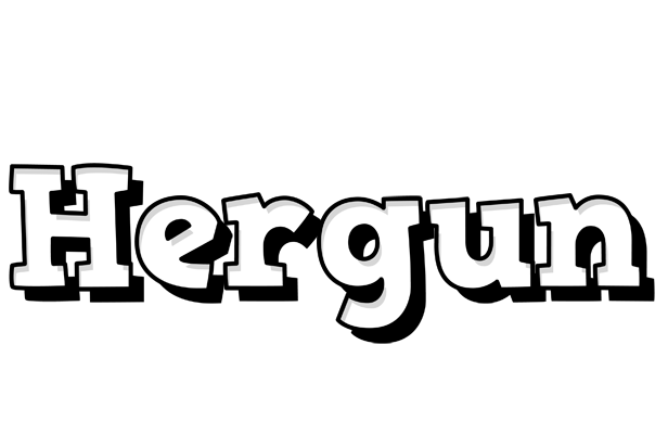 Hergun snowing logo