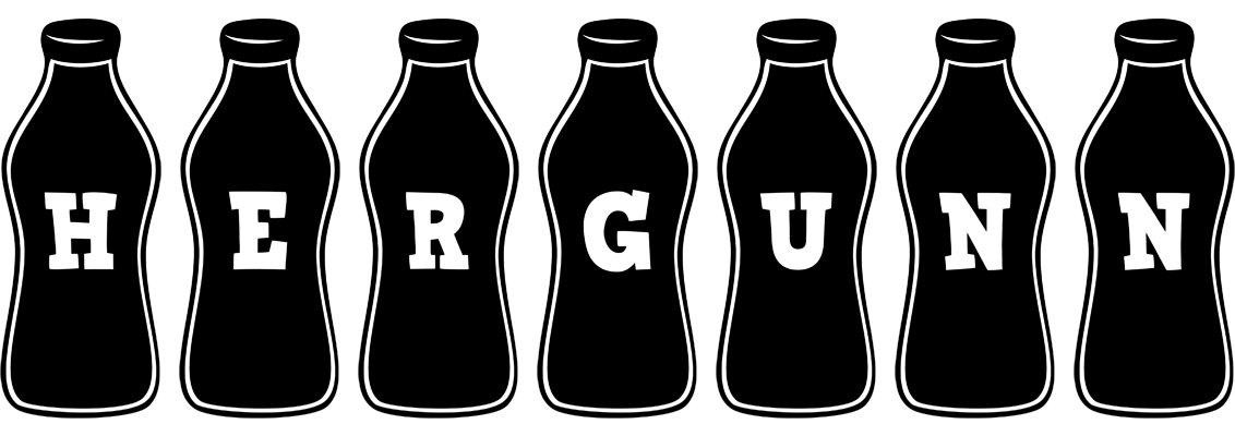 Hergunn bottle logo