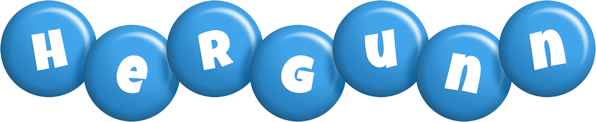 Hergunn candy-blue logo