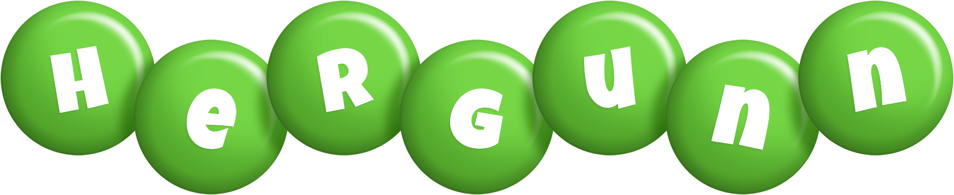 Hergunn candy-green logo