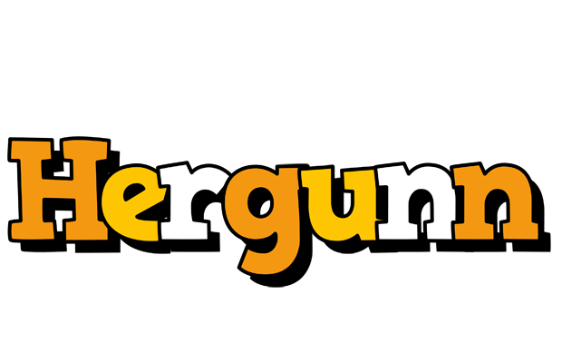 Hergunn cartoon logo