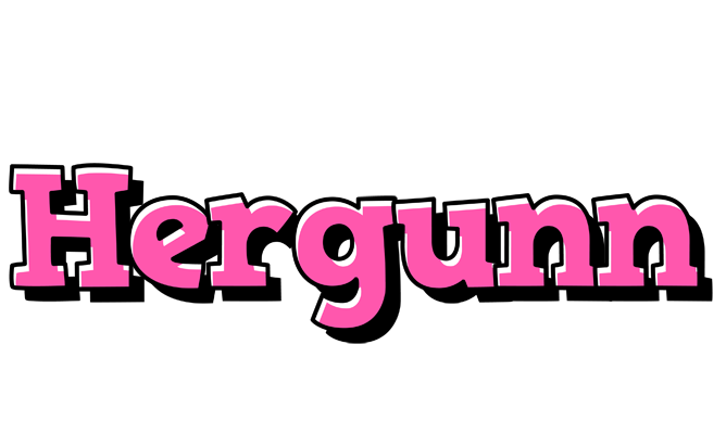 Hergunn girlish logo