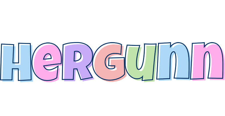 Hergunn pastel logo