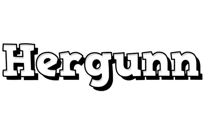 Hergunn snowing logo