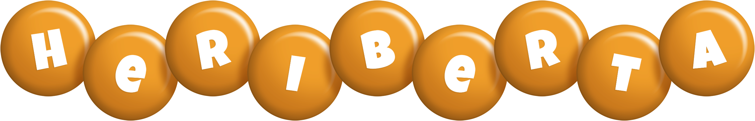 Heriberta candy-orange logo