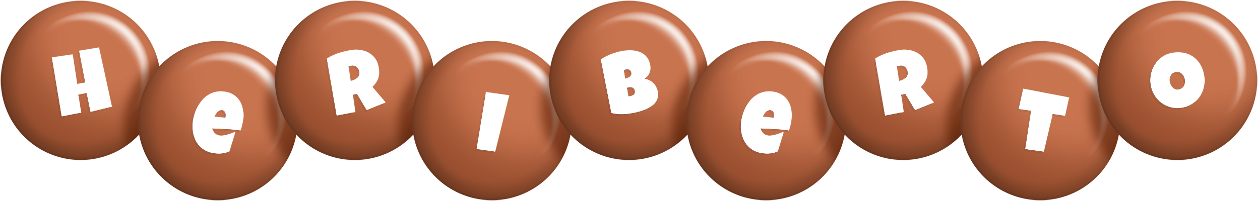 Heriberto candy-brown logo