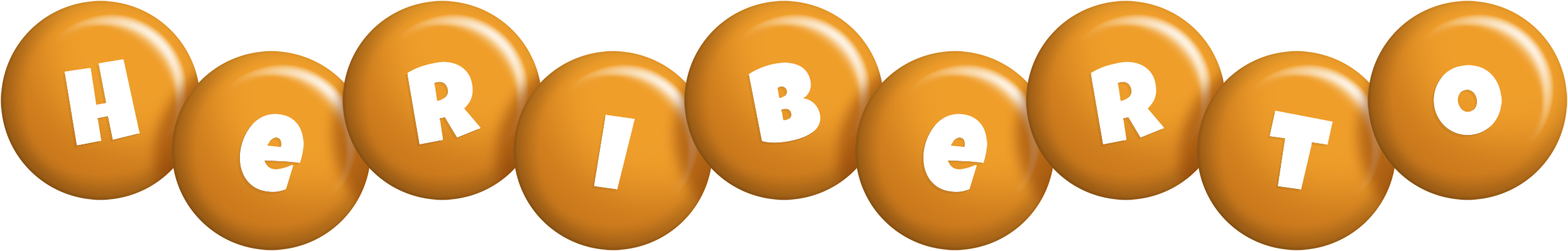 Heriberto candy-orange logo