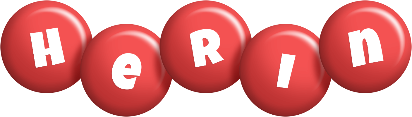 Herin candy-red logo
