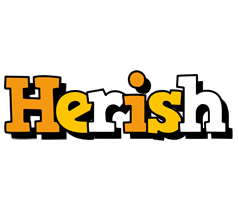 Herish cartoon logo