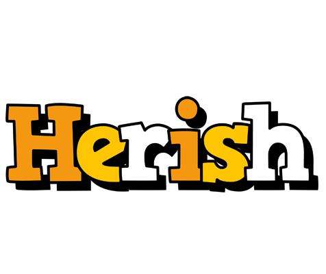 Herish cartoon logo