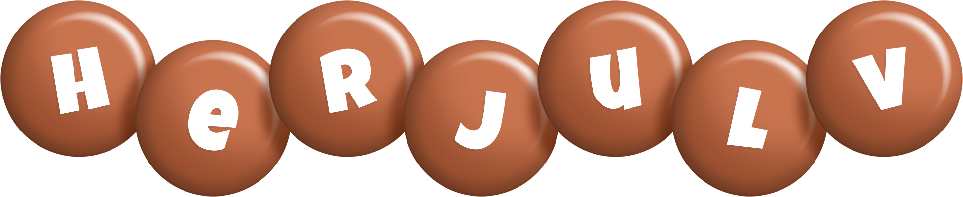 Herjulv candy-brown logo