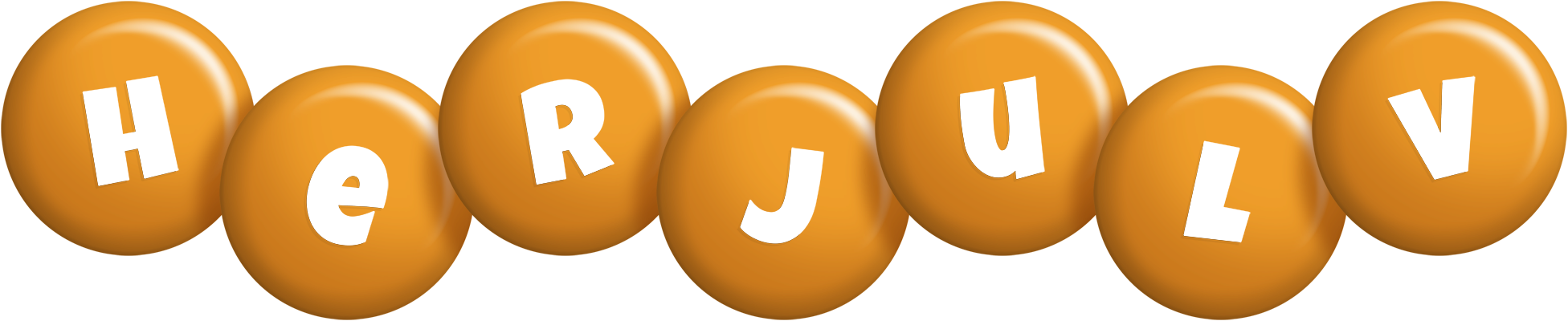 Herjulv candy-orange logo