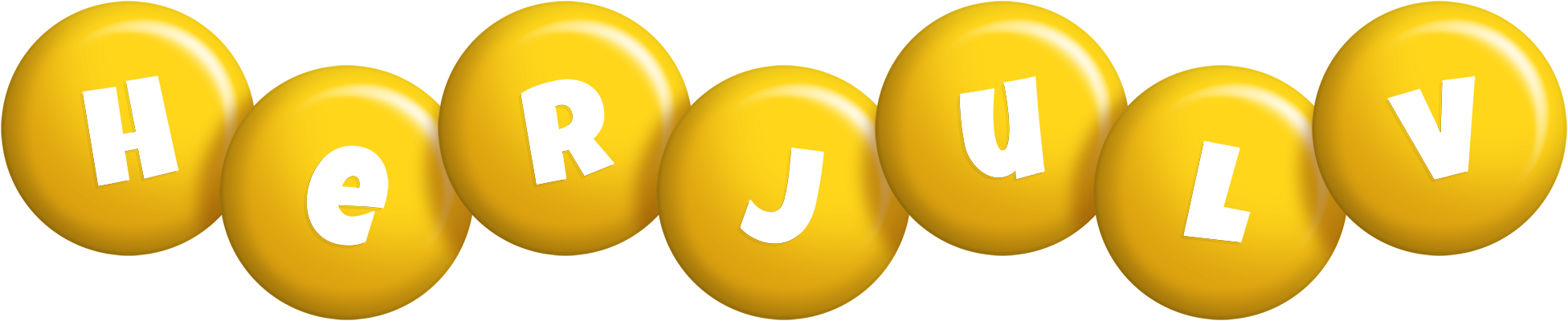 Herjulv candy-yellow logo